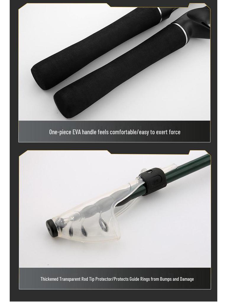 Carbon Ultra-Short Telescopic Lure Fishing Rod with Pistol Grip - Long Casting Spinning Rod