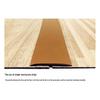 Self-Adhesive Wood Floor Trim Strip - Glue-Free Edge Divider for Doorway and Threshold Decoration