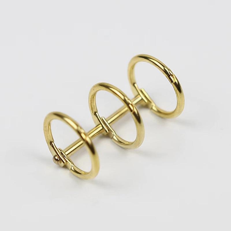 Universal Metal Binder Rings, 3-Hole & 6-Hole, for Calendars, Photo Albums, and DIY Projects