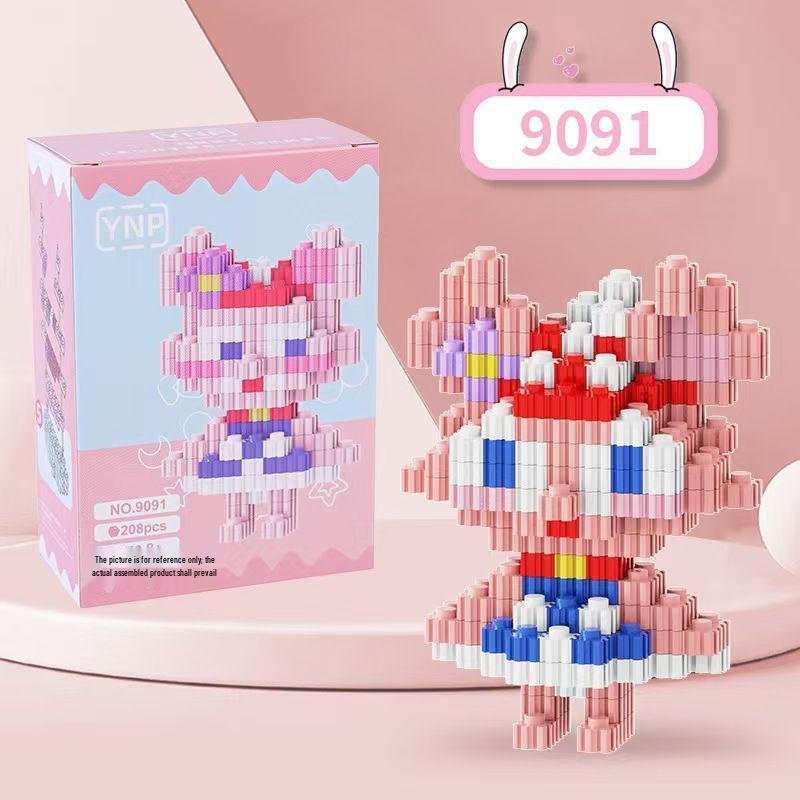 Cartoon Educational Building Blocks: DIY Simulation Models, Blind Box Gifts, and Figurines for Children