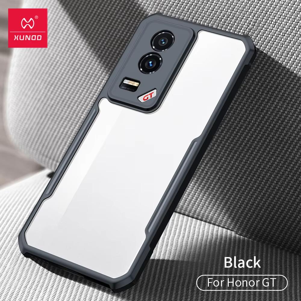 

For Huawei Honor GT Case XUNDD Airbag Shockproof Anti Fall Bumper Protective Cases Transparent Phone Cover Luxury Casing For Honor GT чорний