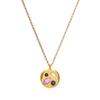 Titanium Steel Clavicle Necklace: Colored Zircon December Birthstone Gift for Mom