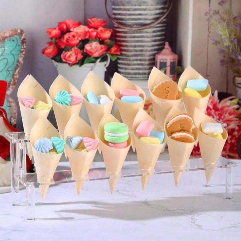 Ice Cream Holder Creative Draining Accessories Rack Fruit Cake Cones Storage For Storage Countertop Sample Display Stand