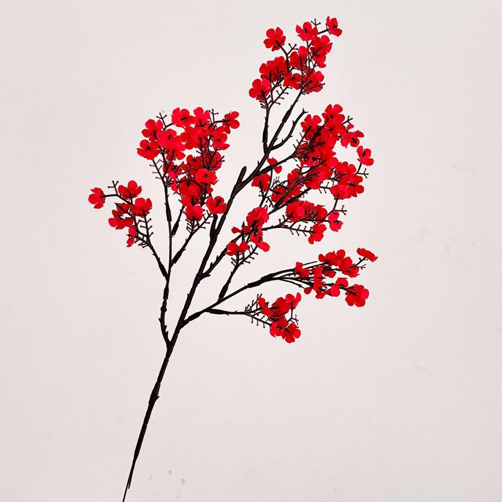 High-quality Artificial Flower Artificial Plum Blossom Branches 19.6 Long Stem Wintersweet Flowers Fake Floral for Wedding
