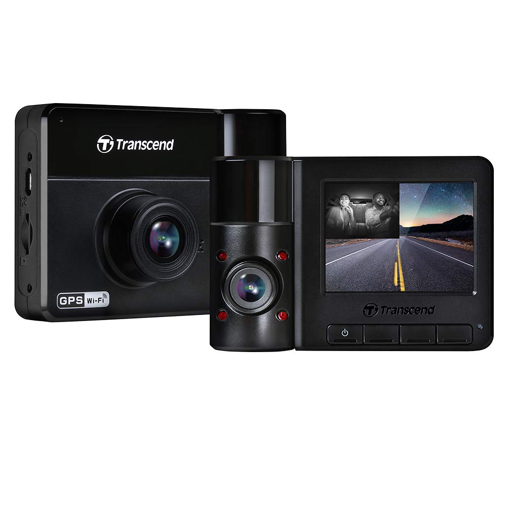 

Transcend DrivePro550B Dash Cam with Suction Cup Included with 64GB MicroSD Card Built-in Mount, (TS-DP550B-64G) чёрный