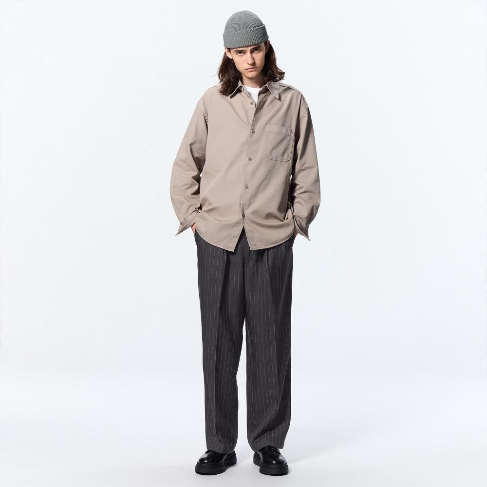

GU by Uniqlo Два мешковатых брюк в полоску