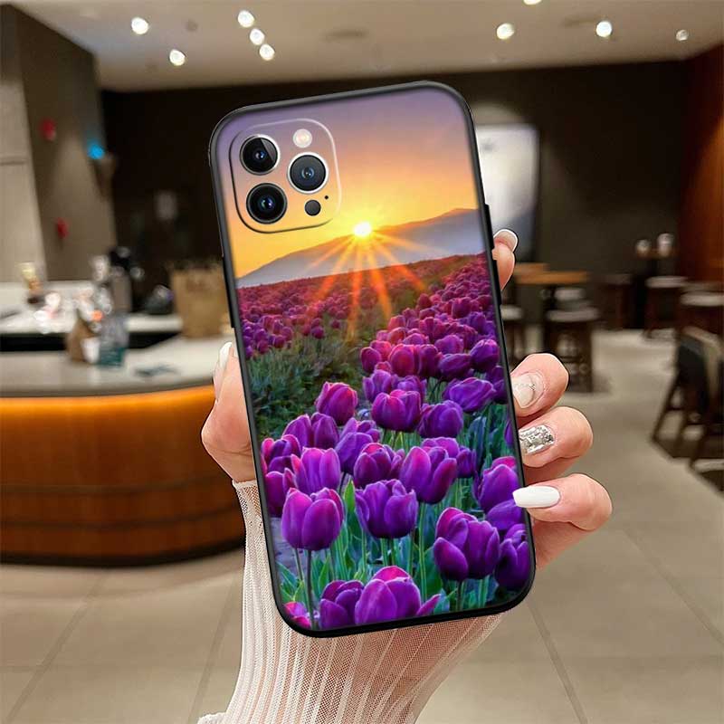 NH24 Flowers rose Pink New High-End Shell Phone Case for iPhone SE X XS XR 16E 17 11 Pro Max 8 7 6 6s Plus Air