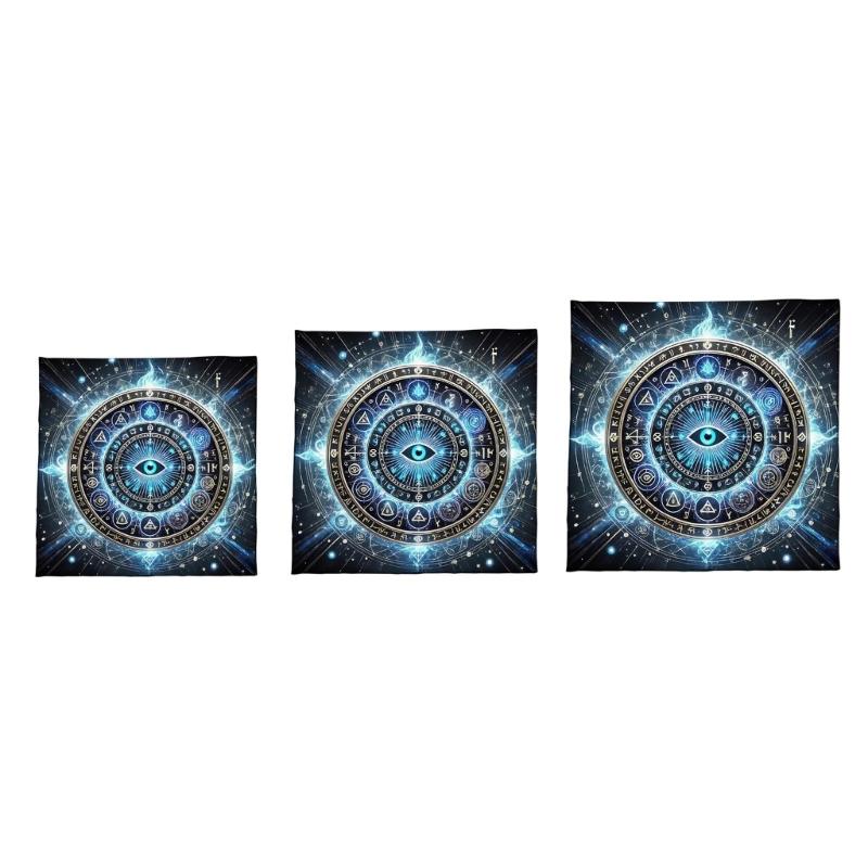 Practical Foldable Tarots Cloth Easy to Clean Velvets Divination Mat Fabric Texture Suitable for Spiritual Practices
