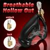 Sex Toys Male Chastity Cage with 4 Sizes Rings And Invisible Lock for Penis Bondage Cock Cage Chastity with Elastic Belt SM Toy