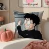 Anime Supernatural DDandadan Couple Cushion Cover Pillowcase Short Plush Invisible Zipper Room Sofa Cushion Cover