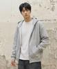 Agod (Fleece-Lined) 1_Way Sweat Hooded Zip-Up [Gray]