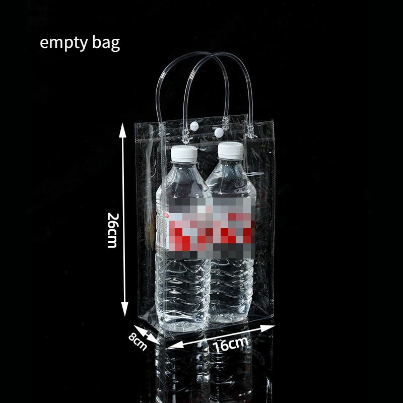 50 Stück PVC Handtasche Plastik Süßigkeitentasche Praktisch Große Kapazität Transparent Geschenk Gelee Taschen Geschenktasche Schule Arbeit Tägliche Handtasche mit Druckknopf