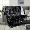 Goat Head Horror Flannel Blanket – Vintage Tear-Resistant Throw – Hypoallergenic Quilted Design – Multipurpose Home Decor