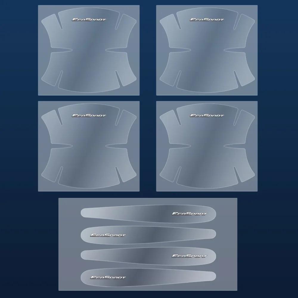 Car Sticker Ford 8pcs Transparent Car Door Handle Protector Film Sticker Anti Scratch Decal For Ford Fiesta Mondeo Fusion Explor