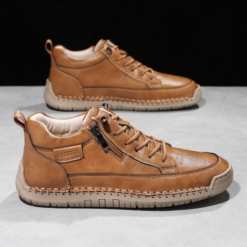 Womens/Men's Leather Shoes Large Casual Shoes Sports Men's Fashionable Casual Leather Shoes