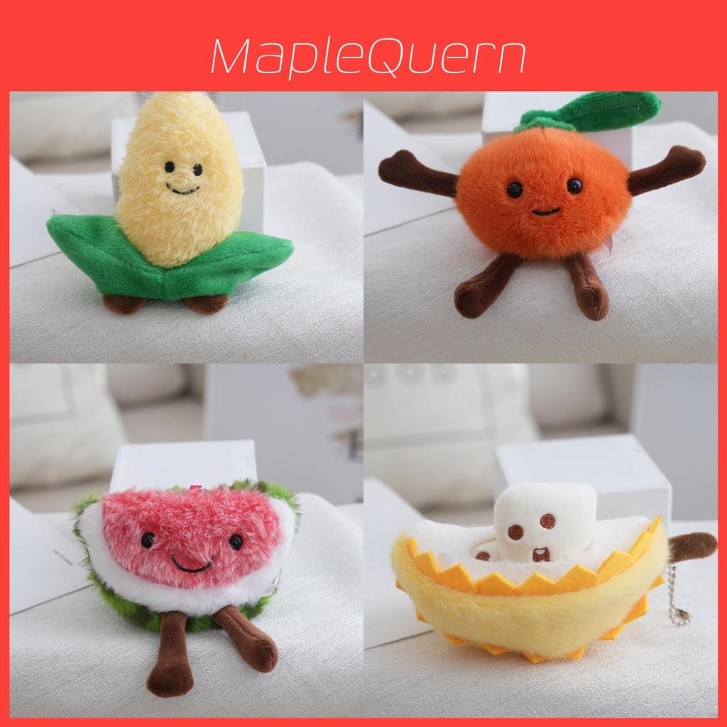 Plush Fruit Keychain Cute Cartoon Bag Pendant For Kids And Teens