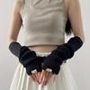 Fashion Fingerless Gloves for Party Slouchy Arm Sleeves Arm Warmers Party Supply Women Cosplay Costume Knitted Arm Cover