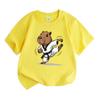 Kids Boys Girls 100% Cotton Crew Neck Short Sleeve T-Shirt, Funny Capybara Taekwondo Karate Martial Arts Cartoon Print Casual Cute Tee for Children Da