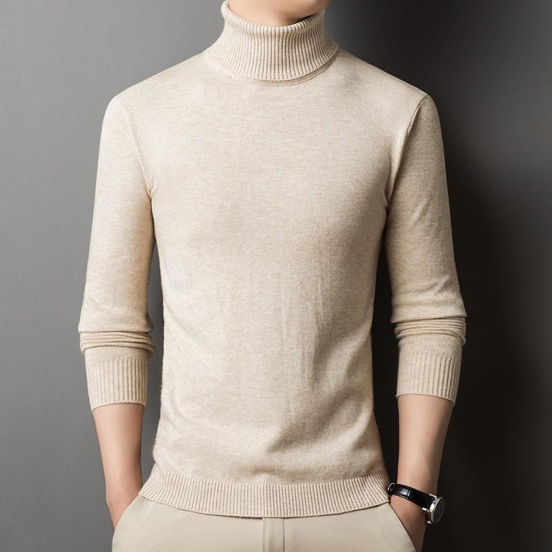Collar Sweater Men's Slim-fit Autumn and Winter Warmth Men's Bottoming Sweater