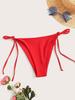 European-American Women's Fashion Beach Leggings: Solid Color, Sexy Lace-Up Design