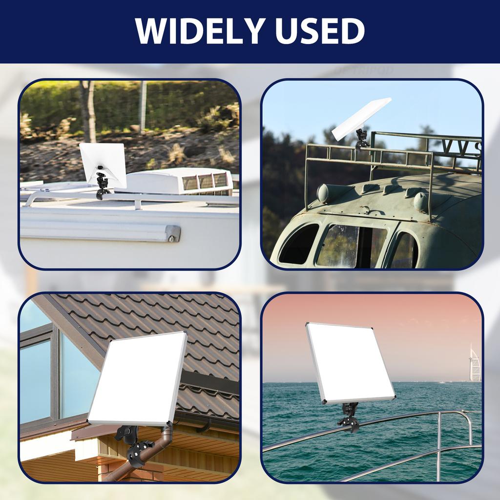 RV Pole Clamp Mount for Starlink Mini 2025 Pole Mount Mini Starlink Tripod Adapter Adjustable Clamp Bracket for Star Link Mini