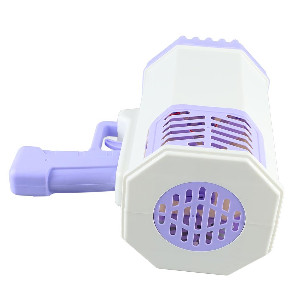69 Holes Bubble Machine Toy Pink Lighting Handheld Automatic Bubble Blower for Children Kids Purple