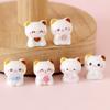 Cartoon Miniature Animal Lucky Cat Resin Figurine - Cute Blind Box Ornaments for DIY Landscaping Decor and Gifts.