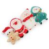 4pcs Plush Cat Toy Catnip Pet Toy For Kitten Cat Mint Christmas Gift Gingerbread Santa Claus