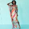 European & American Boho Chiffon Beach Dress: Ethnic Style Long Turkish Robe & Sunscreen Shirt