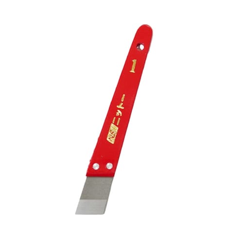 NITTO Flat Putty Spatula, Red, 1 Inch (30mm), 1 Piece