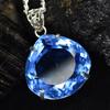 Lab CREATED 110.9 Ct CERTIFIED Blue Topaz Pear Pendant A Grade Jewelry Gems MY-PD-122-NS
