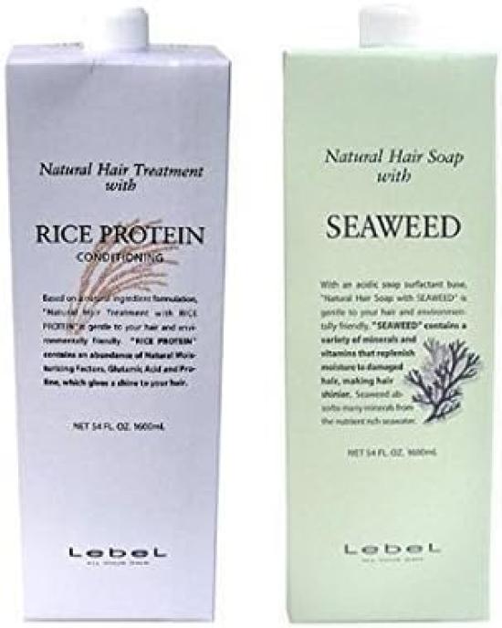 

[Standard Set] Natural Hair Soap with SW (Seaweed 1600ml) & Natural Hair Treatment with RP