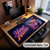 Music General Theme Custom Mouse Pad Personalized With Name Text Customized Desk Mat For Office Home Decor