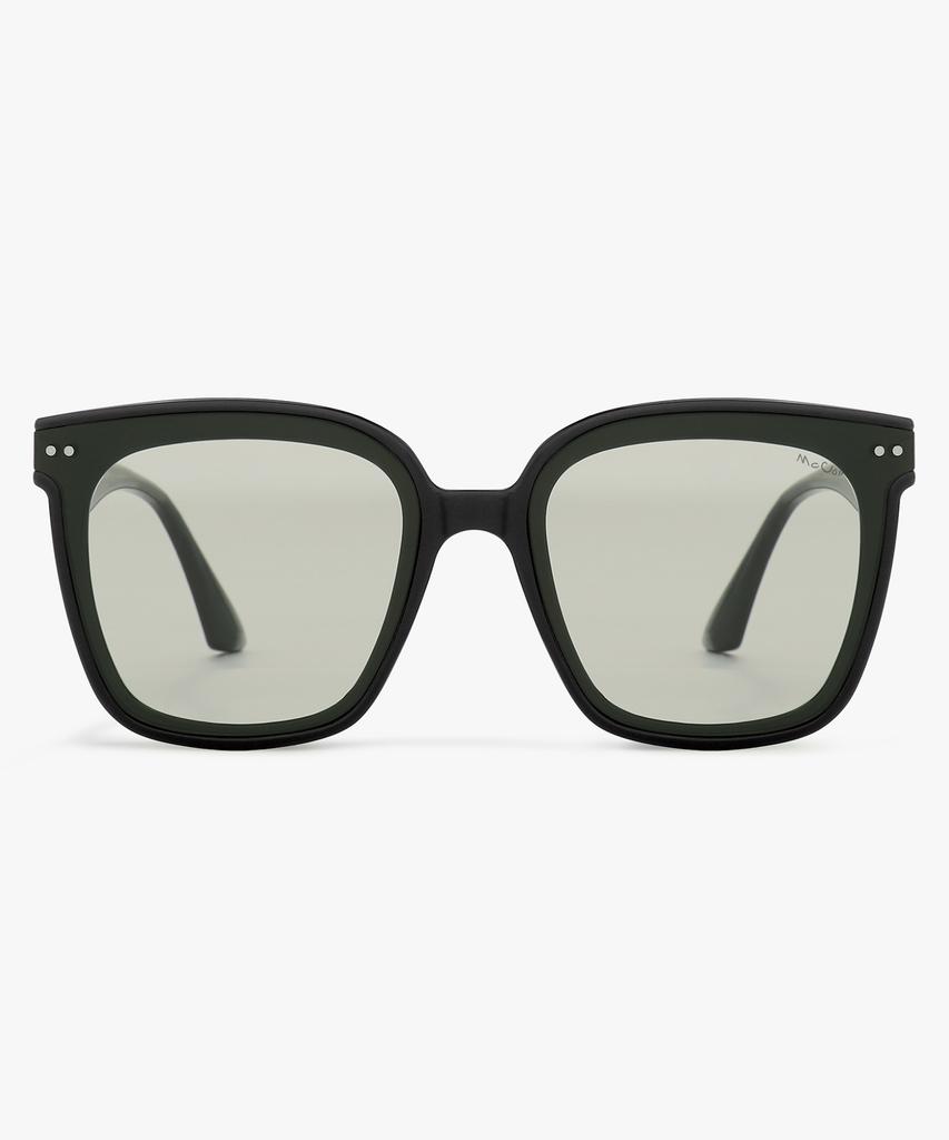 Maegkoin Bigeye 03 Black Khaki Big Eye Sunglasses (Black Khaki)