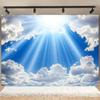 2D Sonnenstrahl Himmel Kulisse, 2D Heller Himmel und Wolken Dekoration