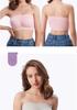 Plus-Size Wireless Double-Layer Bandeau Camisole with Removable Pads