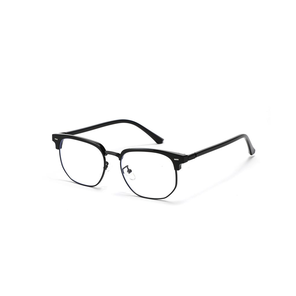 Glasses Semi-Metal Round Small Fresh Plain Glasses Female Flat Glasses Male