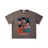 260 GSM Double Yarn 32 Count 100% Cotton Dragon Ball V37 Print Unisex Heavy Cotton T Shirt