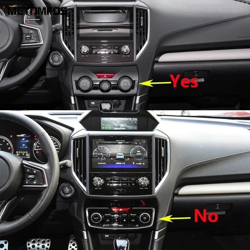 For Subaru Forester SK Carbon Fiber Center Console Air Condition Switch Panel Cover Trim Car Accessories