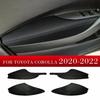 4Pcs For Toyota Corolla - Interior Door Armrest Handle Cover Leather