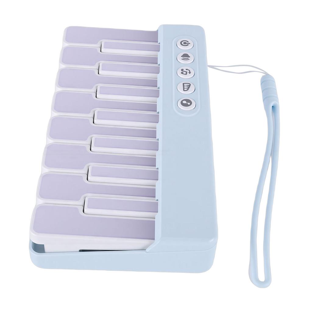 Mini Keyboard Piano Toy with Colorful Lights Toddler Pocket Travel Piano Keyboard Portable Musical Instrument Toy