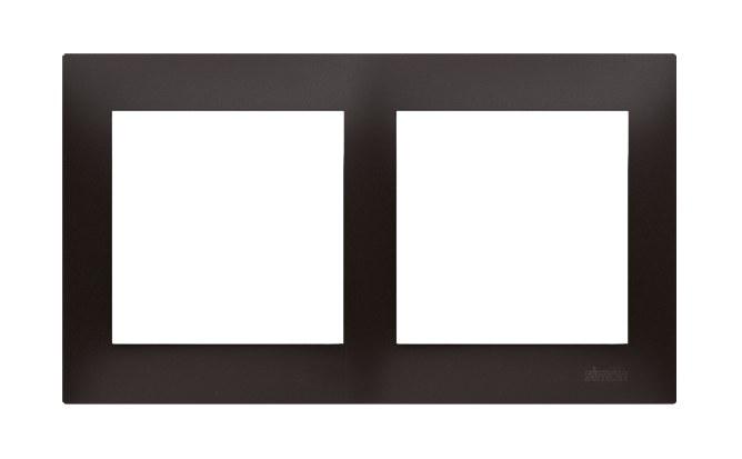 2-gang Universal Frame IP20 / IP44, Anthracite Simon54