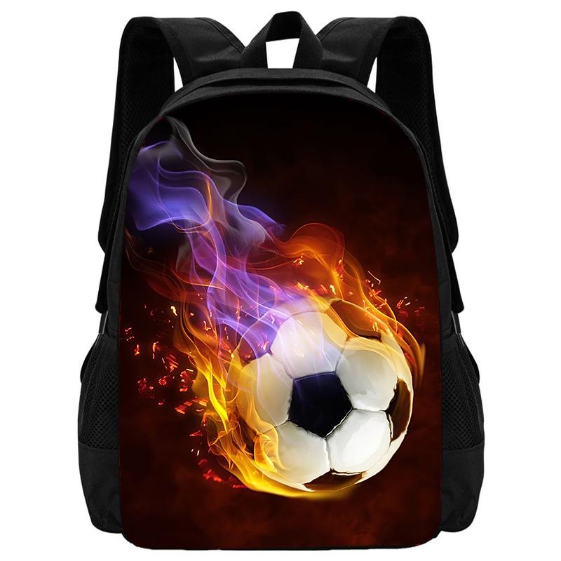 Football School Bag High Definition Waterproof Printing Multi-Functional Load Reduction Ridge Backpack