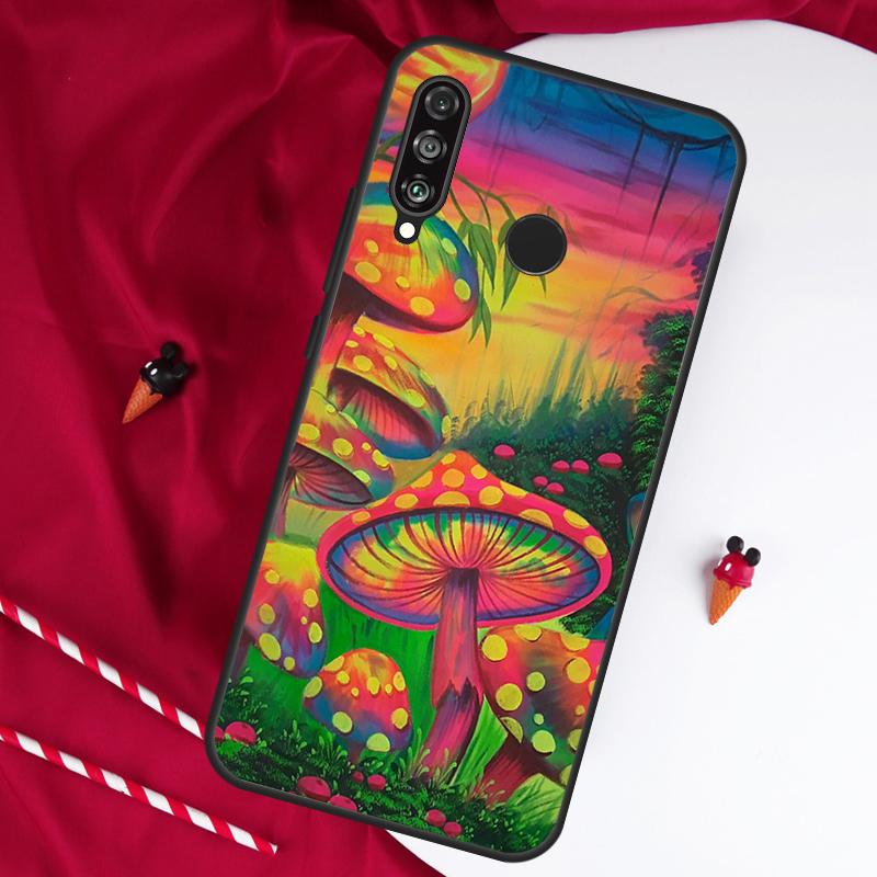 Mushroom For Huawei Nova 11 Pro 9 10 SE Y60 Y70 Y90 Y61 Y91 Y73 Y72 12i 11i 8i P20 P30 P40 Lite Case