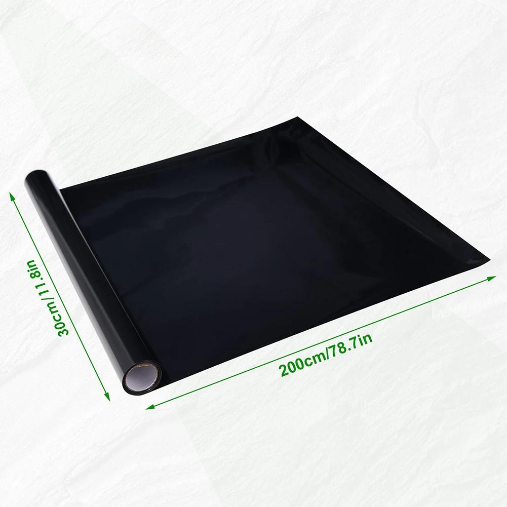 Thick and Easy To Tear Black Fish Tank Background Decoration Sticker, Aquarium Home Fish Tank Wallpaper Decoration Sticker