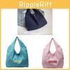 Nylon Tote Bag With Letter Print For Casual Daily Use Large Capacity Shoulder Bag