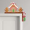 2pcs/set Christmas Decorative Corner Sign - Indoor Festive Wooden Ornaments for Corner Door Frame Decoration Create Atmosphere
