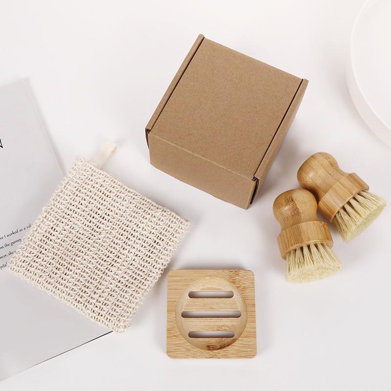 Exquisite Beech Wood & Sisal Dishwashing Brush with Short Handle for Kitchen Cleaning