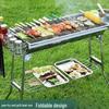 Suli Portable Folding Stainless Steel BBQ Grill