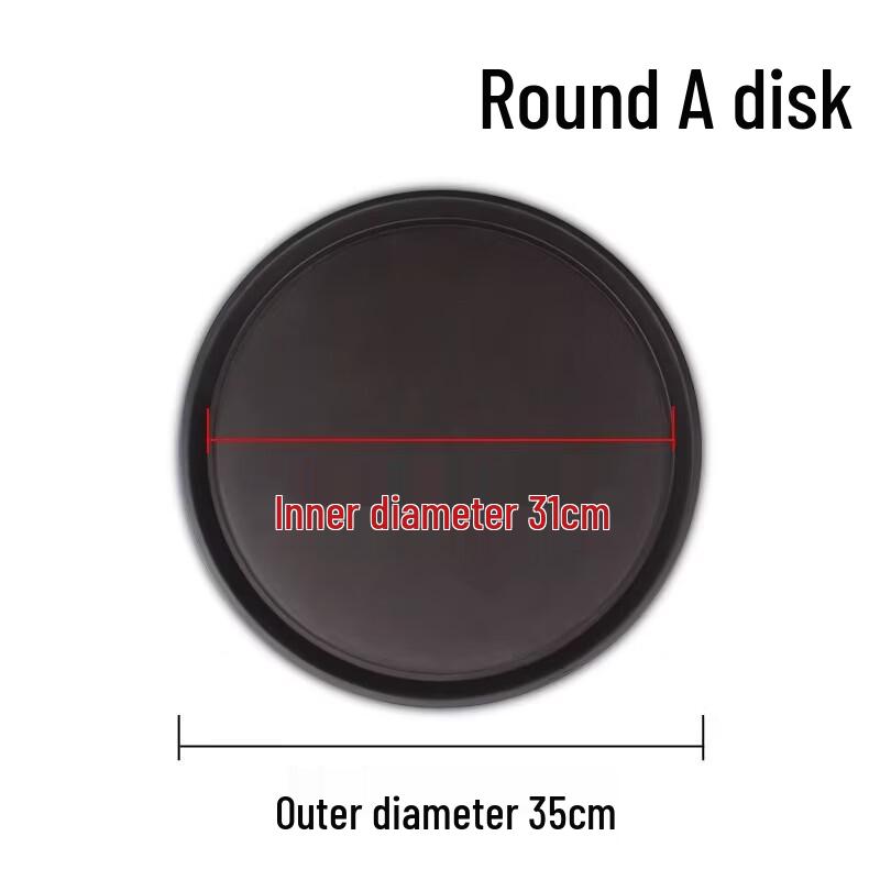 Thickened Round Non-Slip Plastic Serving Tray